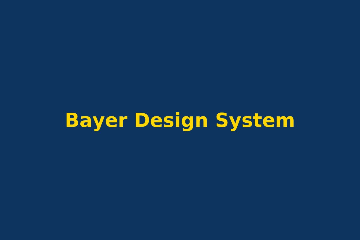Bayer Crop Science design system components
